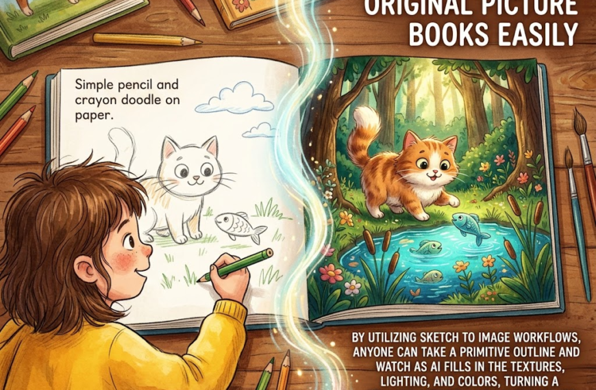 Go from Sketch to Image for easy original picture book creation