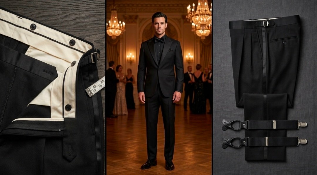Suspenders and the Tuxedo Pant: The Trouser-Side Manual